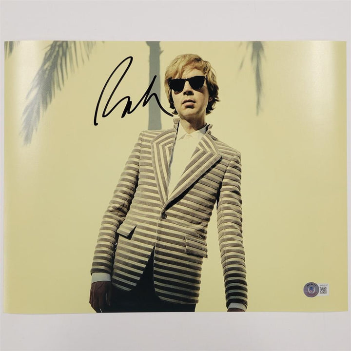Beck Hansen signed 11x14 photo Singer musician autograph (G) ~ Beckett BAS Holo