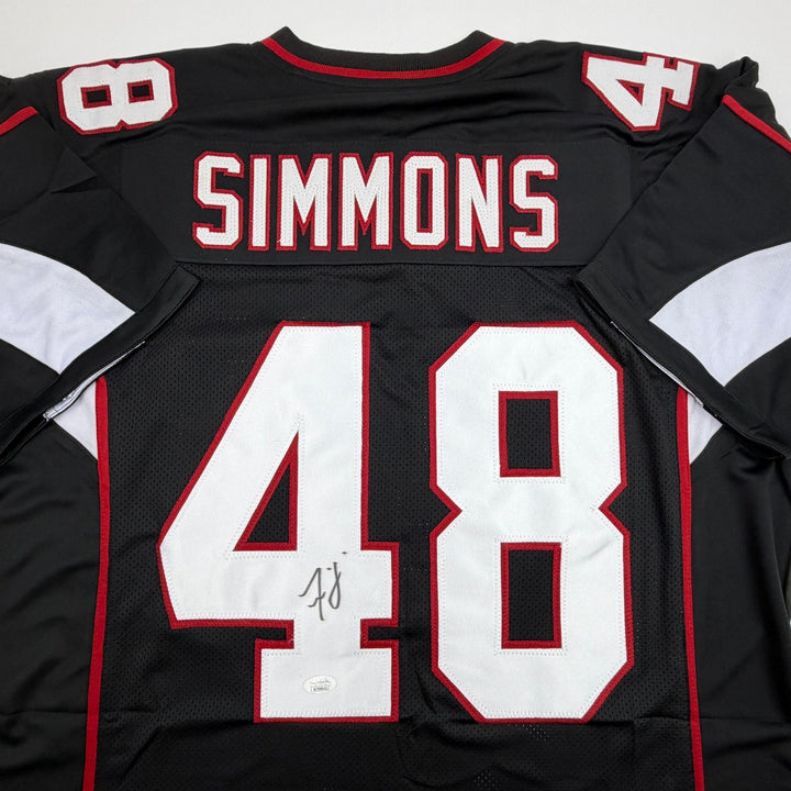 Autographed/Signed Isaiah Simmons Arizona Black Football Jersey JSA COA