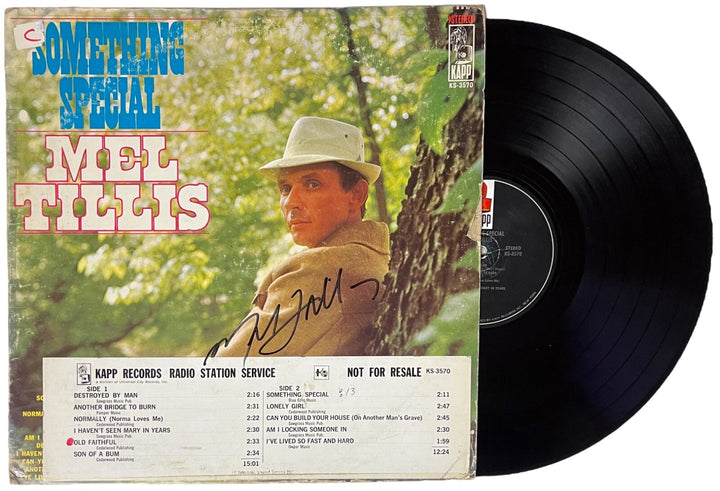 Mel Tillis signed 1968 Something Special Album Cover/LP/Vinyl Record- JSA