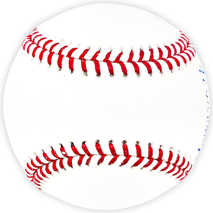 Luis Garcia Signed 2022 WS Logo MLB Baseball Astros "22 WS Champs" Beckett Wit