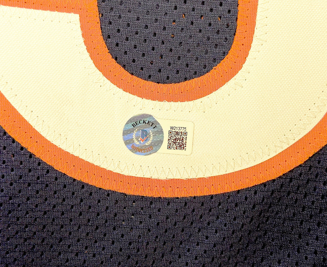 Chicago Bears Richard Dent Signed Dark Blue Jersey Stats Beckett Wit