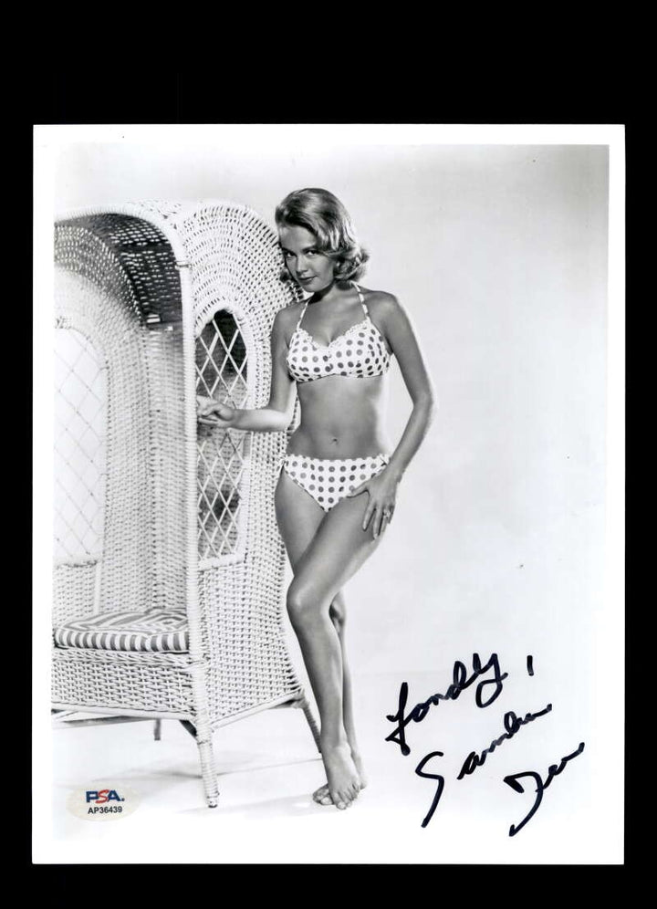 Sandra Dee PSA DNA Coa Signed 8x10 Photograph Autograph