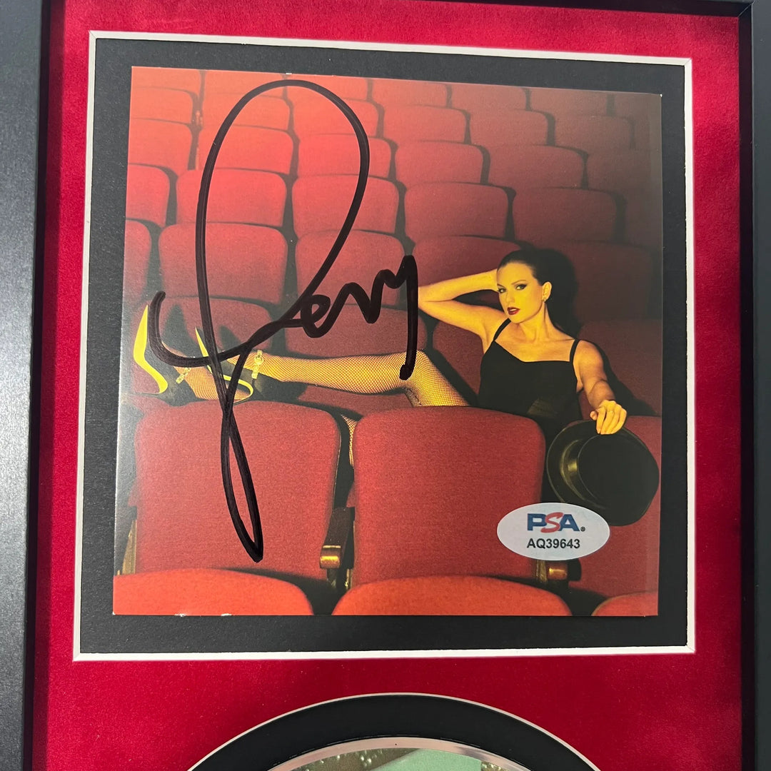 Taylor Swift Signed CD Cover Framed PSA/DNA Autographed The Life of a Showgirl