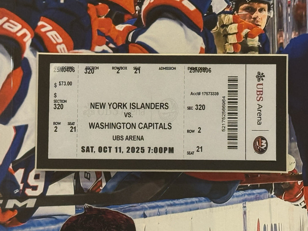 Matthew Schaefer Ny Islanders # 1 Pick Framed 3D Photo 22x22 First NHL Goal