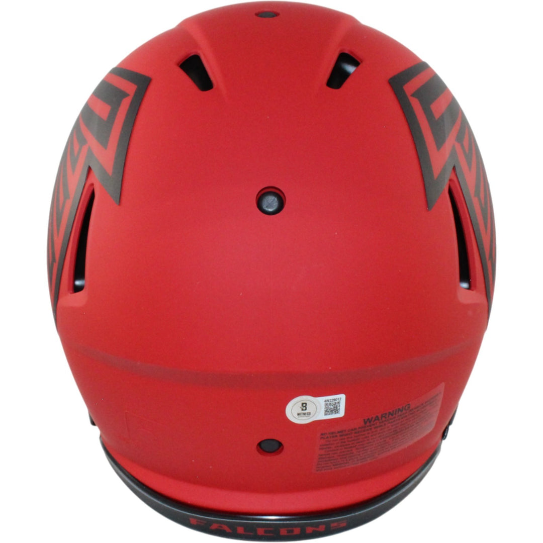 Michael Penix Autographed Atlanta Falcons Authentic Rave Helmet Beckett 54778