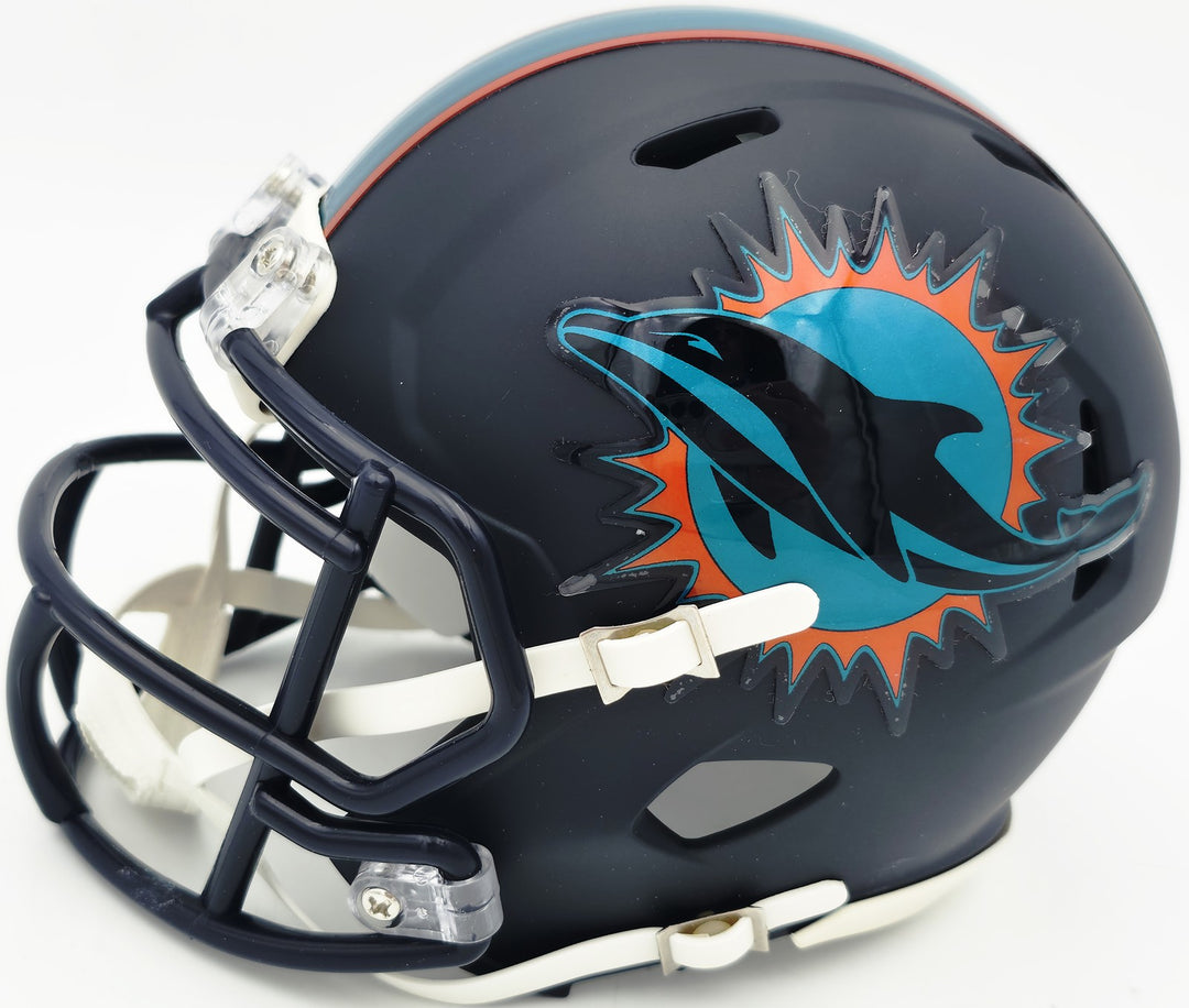 Ricky Williams Signed Miami Dolphins Black Rivalries Speed Mini Helmet JSA