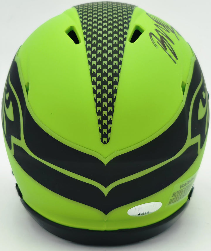 Byron Murphy II Signed Seattle Seahawks Rave Green Speed Mini Helmet MCS Holo