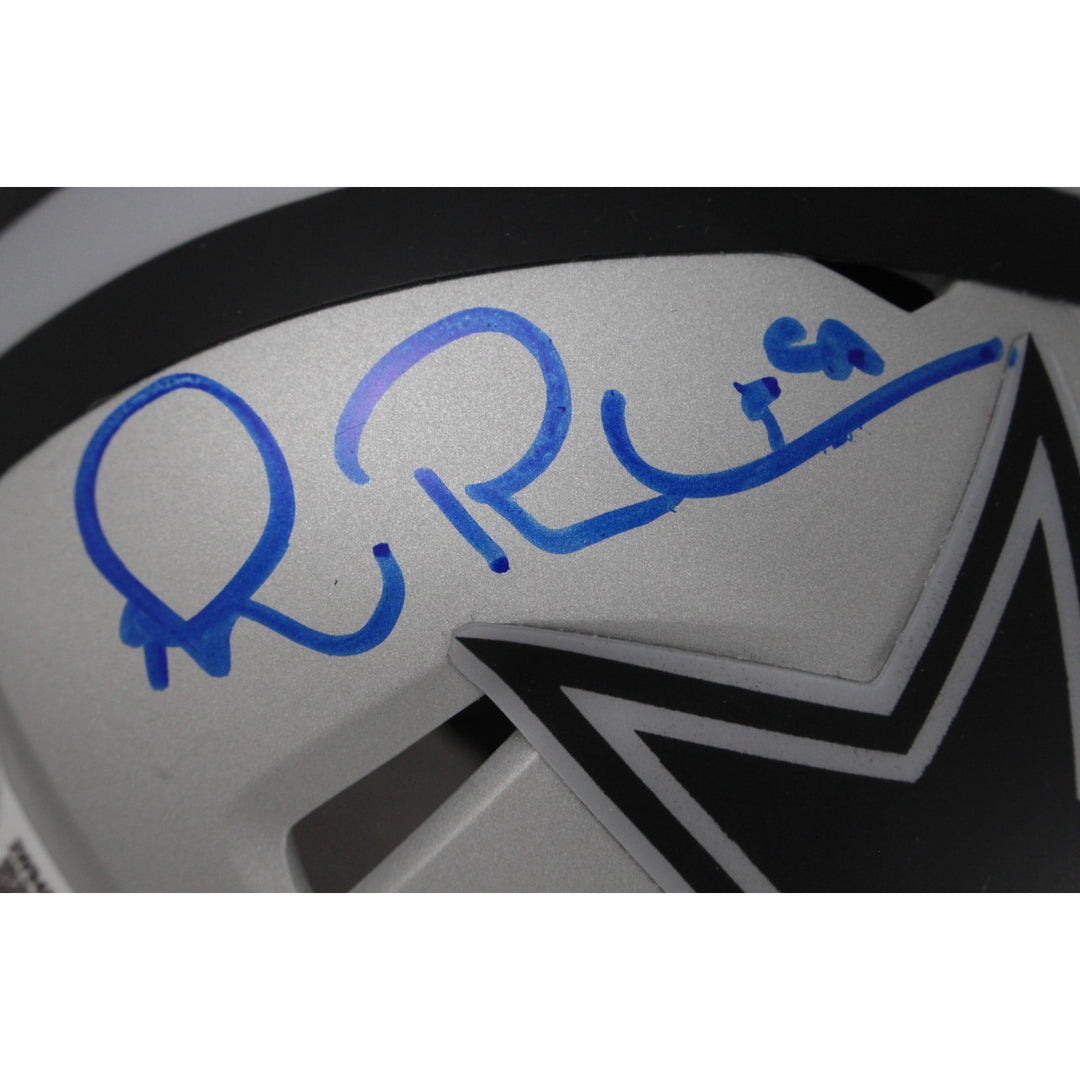Michael Irvin Autographed/Signed Dallas Cowboys Rave Mini Helmet Beckett 53629