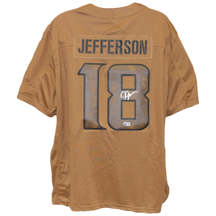 Justin Jefferson Autographed Minnesota Vikings Nike 3XL STS Jersey Beckett 52904