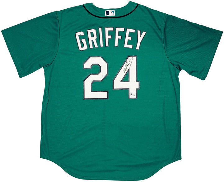 Seattle Mariners Ken Griffey Jr. Signed Teal Nike Jersey Size XL Beckett Wit