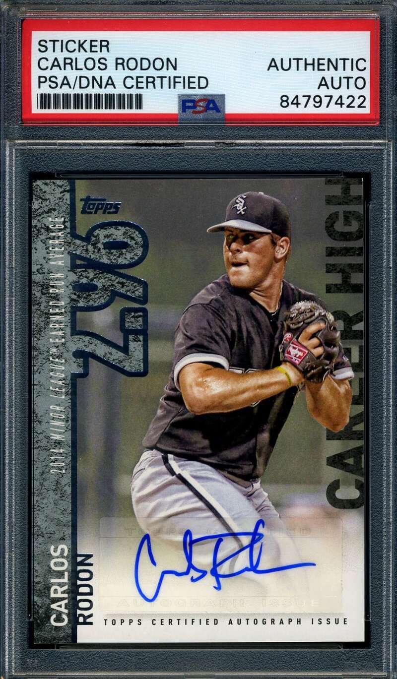 Carlos Rodon PSA DNA Signed 2015 Topps Career High Rookie Autographed
