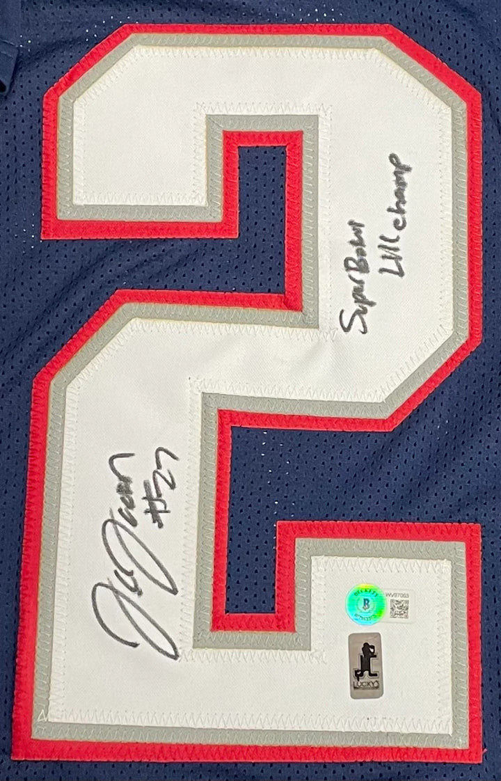JC Jackson "Super Bowl LIII Champ" Autographed New England Patriots Custom Jerse