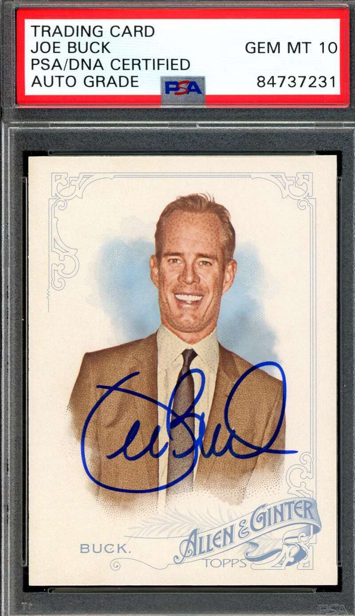 Joe Buck Gem Mint 10 PSA DNA Signed 2015 Topps Allen & Ginter Rookie Autograph