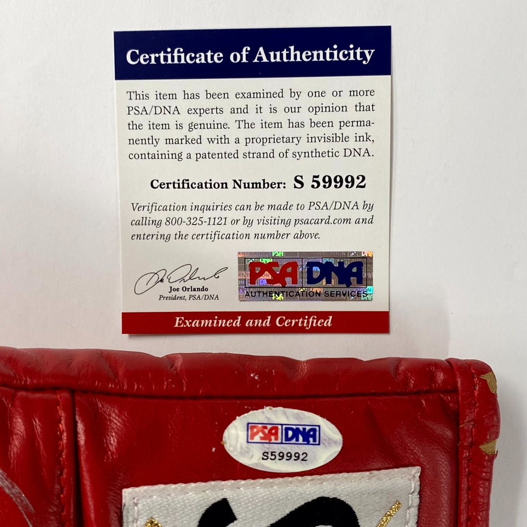Manny Pacquiao signed "Pacman" Cleto Reyes Boxing Glove autograph ~ PSA