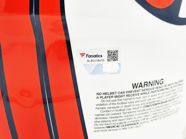 Russell Wilson Auto Broncos Flat Matte White Full Size Auth Spd Helmet Fanatics