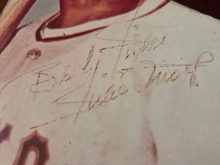Willie Mays PSA DNA Signed 10 Inch Wood Cut Photo Autograph Giants