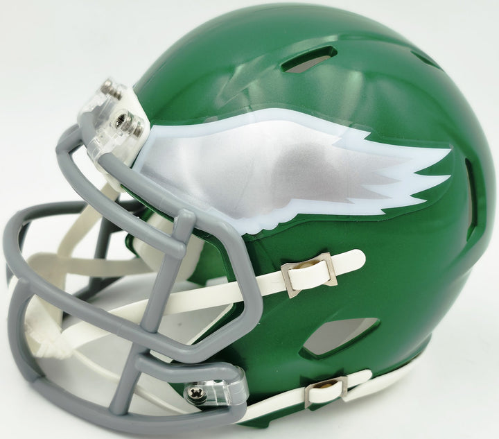 Jalen Carter Signed Eagles Kelly Green 2023 Alt Speed Mini Helmet JSA