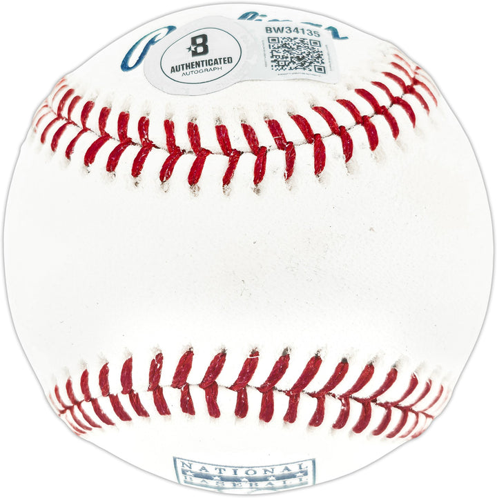 Frank Thomas Signed Official HOF Logo Baseball Chicago White Sox Beckett BAS QR