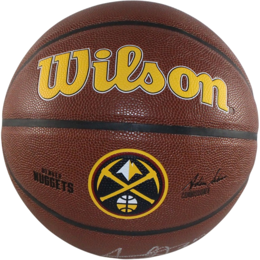 Aaron Gordon Autographed/Signed Denver Nuggets Logo Basketball Beckett 55464