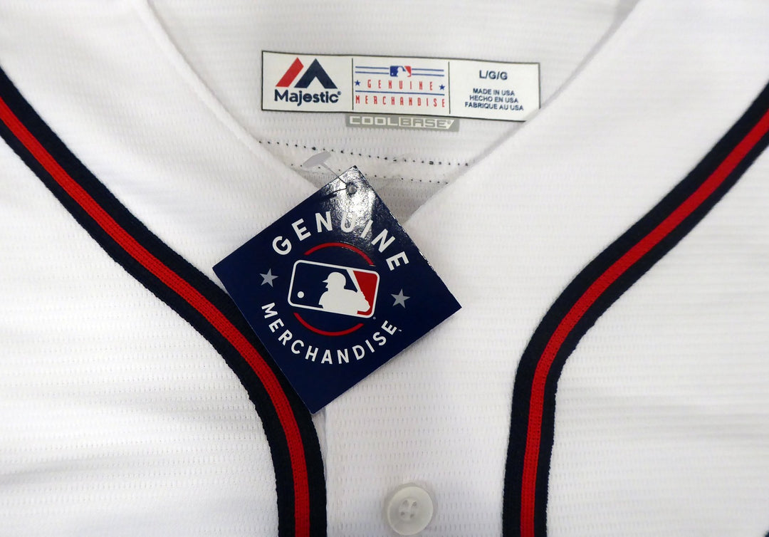 Atlanta Braves Ronald Jose Acuna Blanco Jr. Signed Majestic Cool Base White