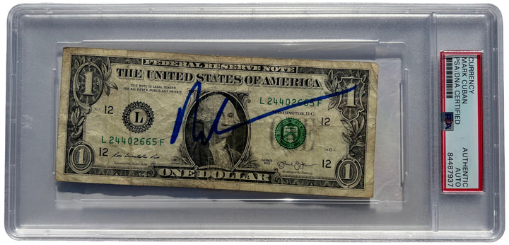 MARK CUBAN SIGNED $1 DOLLAR BILL ONE DOLLAR DALLAS MAVERICKS BASKETBALL PSA/DNA!