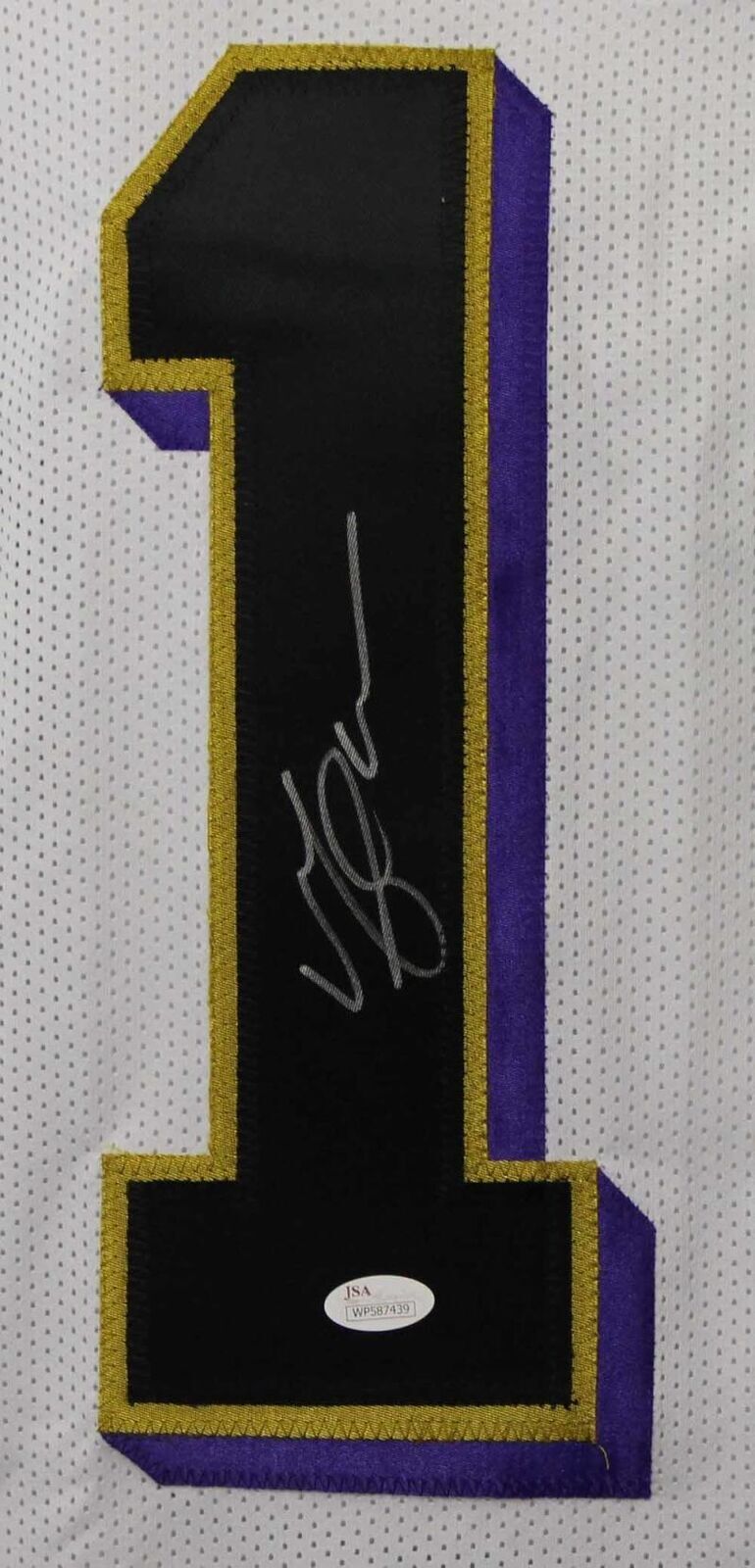 Michael Crabtree Autographed/Signed Pro Style XL White Jersey JSA 22436