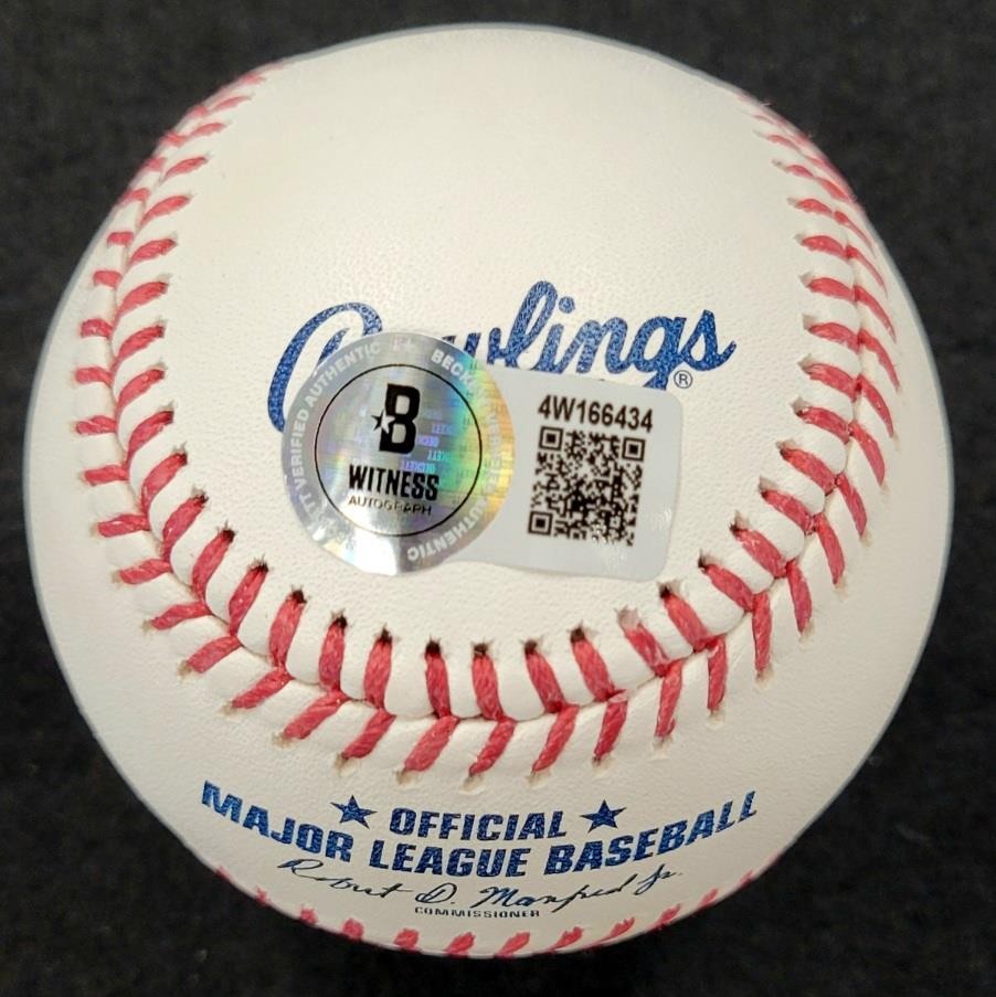Shigetoshi Hasegawa signed Kanji autograph MLB Baseball ~ BAS Beckett Witness