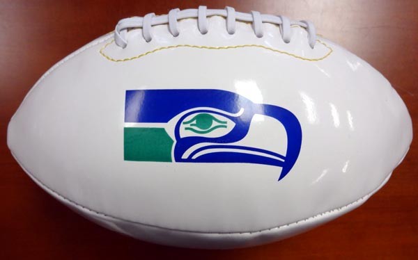 Jacob Green Autographed Signed White Logo Football Seattle Seahawks MCS Holo