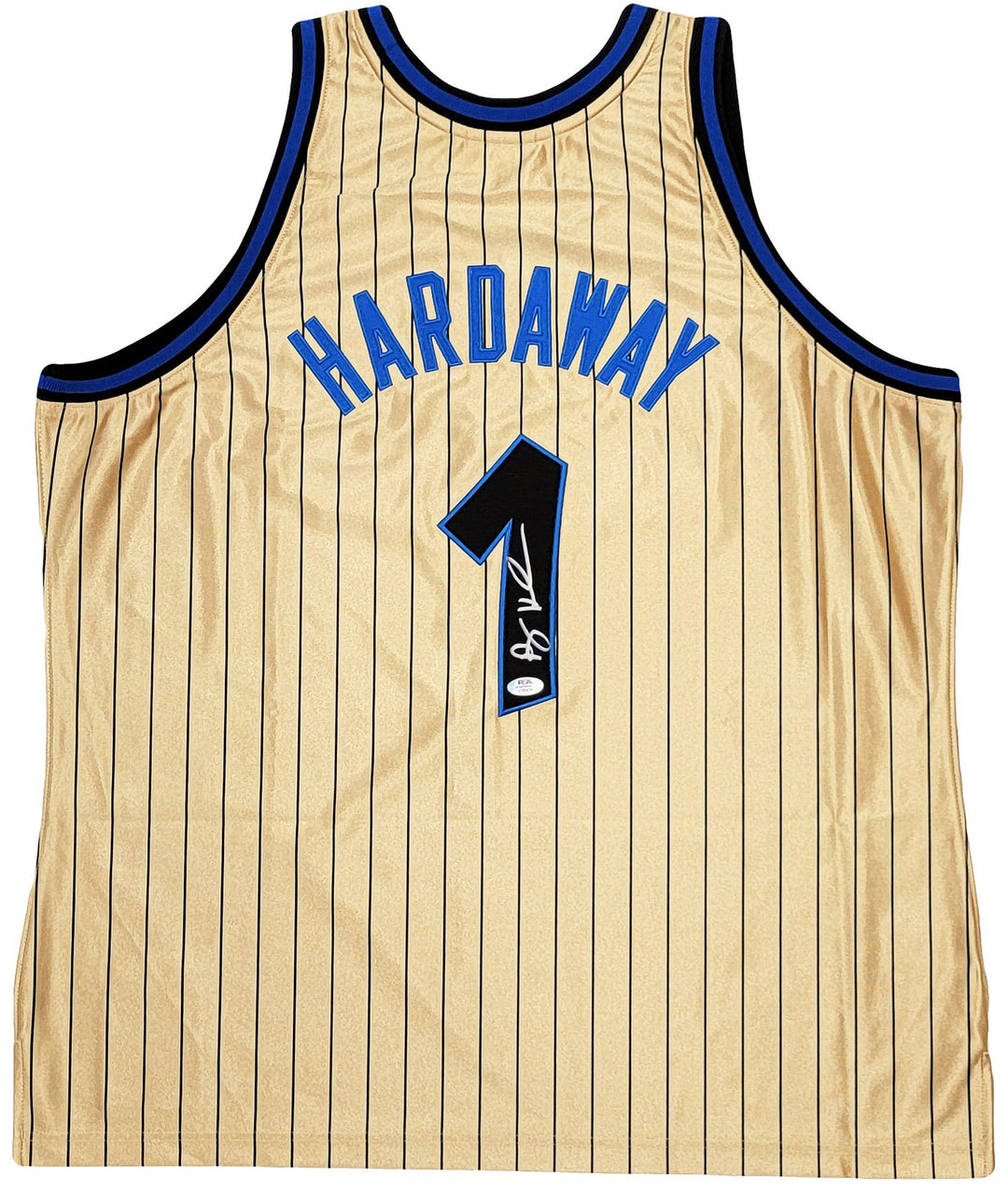 Magic Penny Hardaway Auto Gold M & N 93 75th Anniversary HWC Swingman Jersey PSA