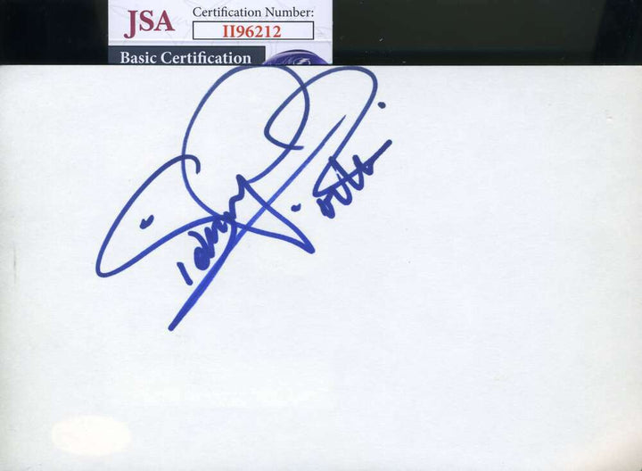 Ginger Rogers JSA Coa Signed 5x7 Index Card Autograph