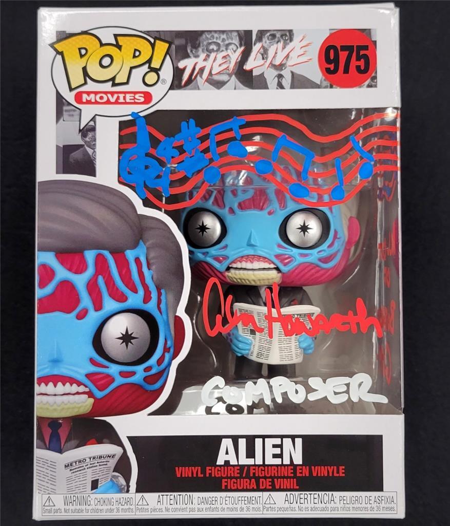 Alan Howarth signed Alien Funko Pop! #975 They Live Inscription autograph ~ BAS