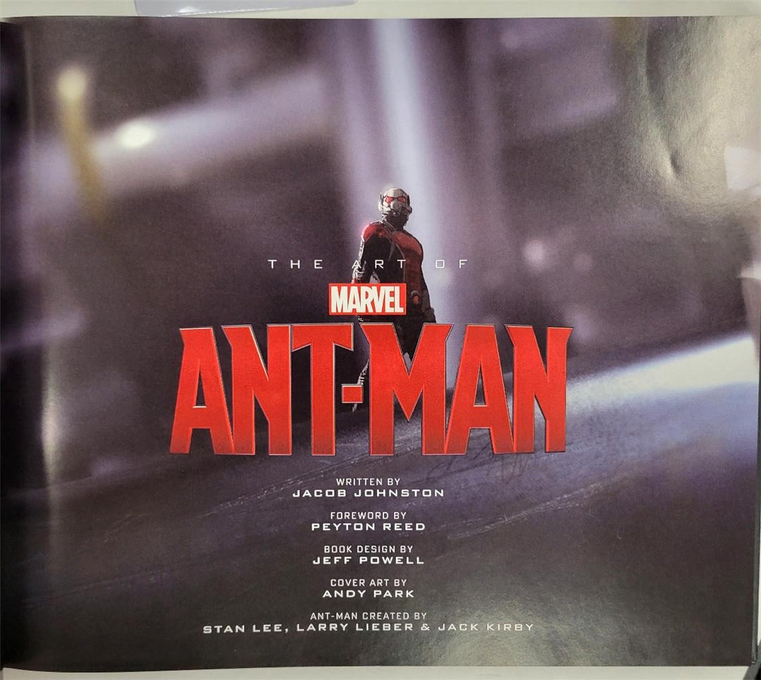 Paul Rudd signed Art of Ant-Man Book Marvel Avengers autograph ~ PSA