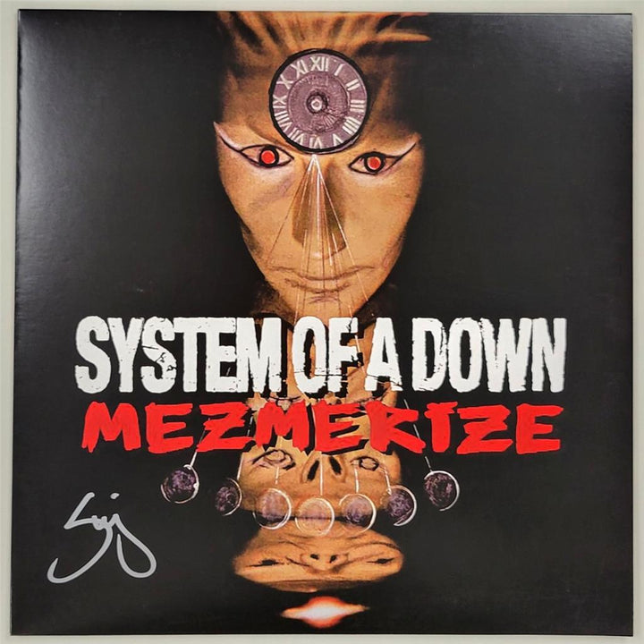 Serj Tankian signed System of a Down Mezmerize Vinyl Album Cover autograph ~ BAS