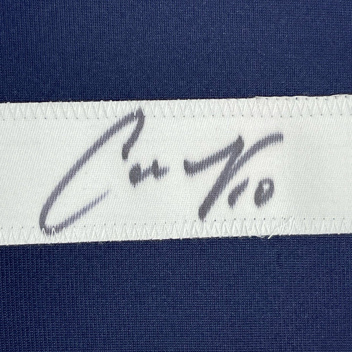 Framed Autographed Carli Lloyd 35x39 Navy Blue Team USA Jersey JSA COA