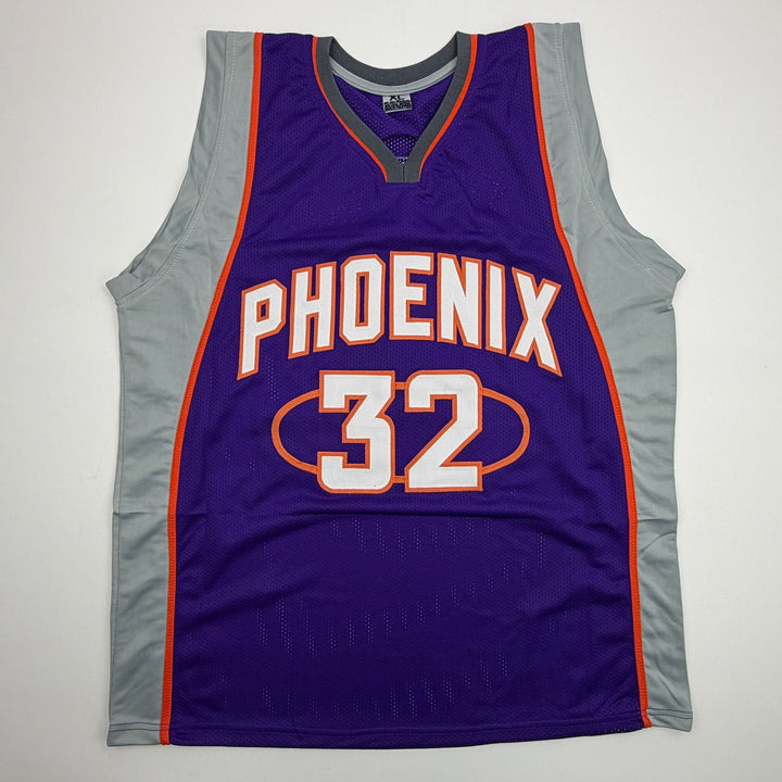 Autographed/Signed Shaquille Shaq O'Neal Phoenix Purple Jersey Beckett BAS COA