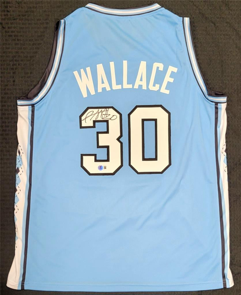 Rasheed Wallace signed UNC North Carolina Tar Heels Jersey autograph BAS Beckett