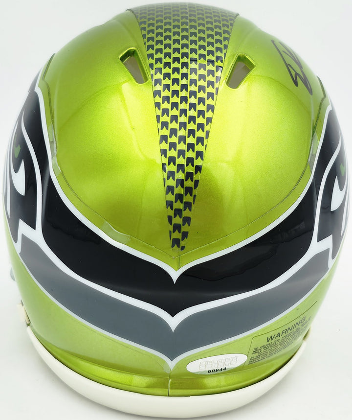 Tory Horton Signed Seattle Seahawks Flash Green Speed Mini Helmet MCS Holo