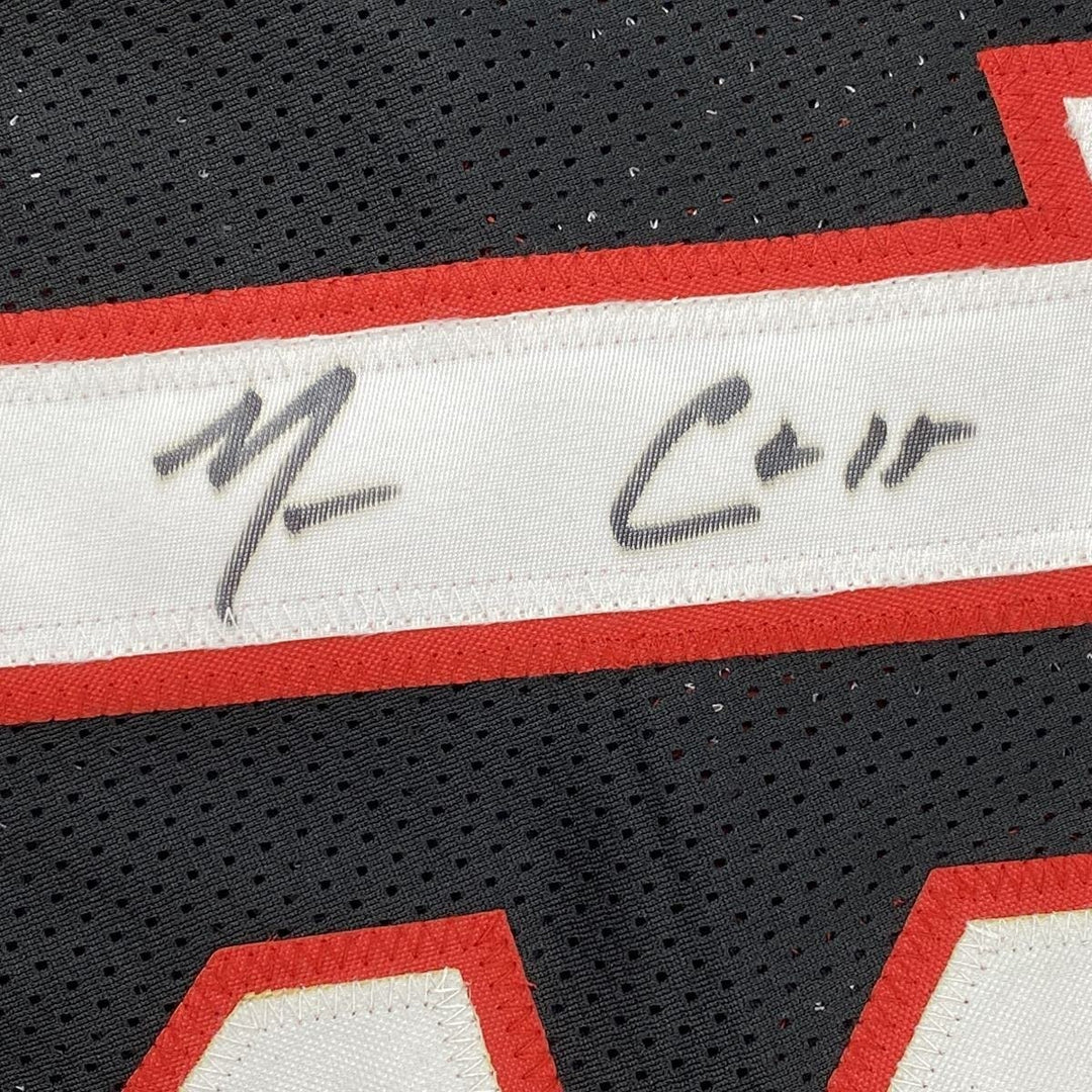 Autographed/Signed MARIO CHALMERS Miami Black Jersey JSA COA Auto