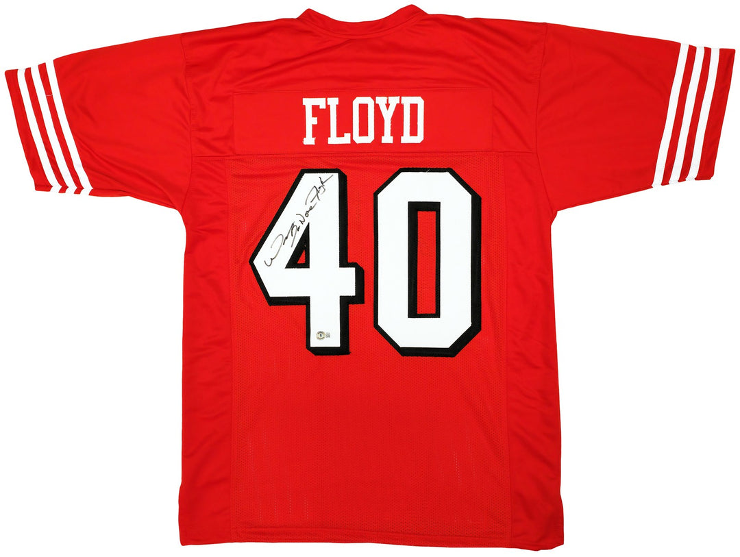 San Francisco 49ers William Floyd Autographed Signed Red Jersey Beckett