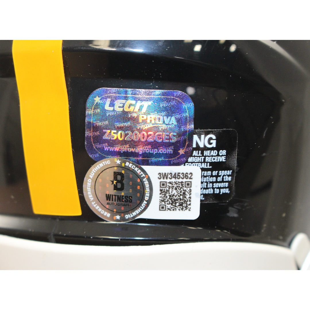 Donnie Shell Autographed Pittsburgh Steelers TB Mini Helmet HOF Beckett W 55052