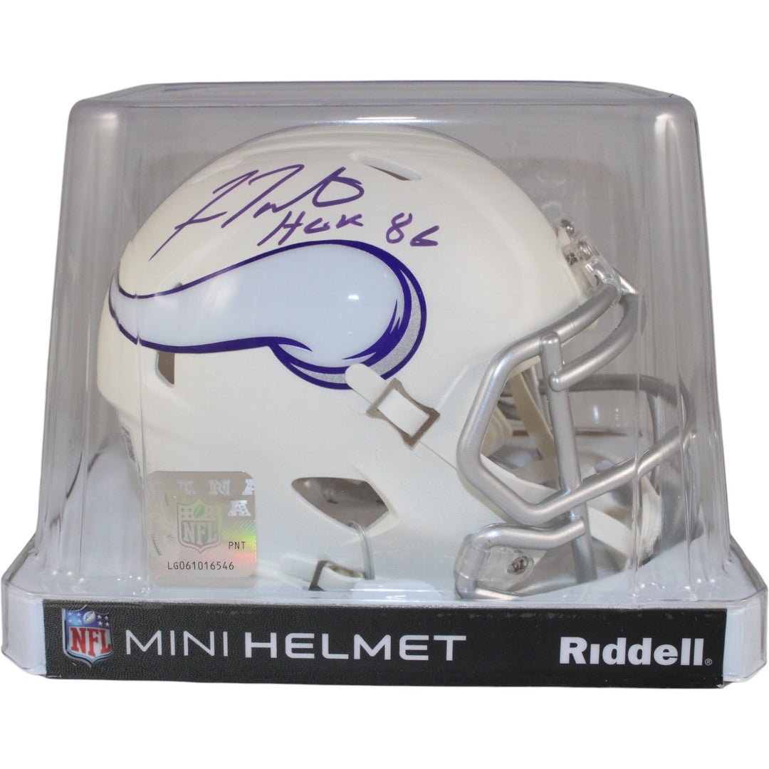 Fran Tarkenton Autographed Minnesota Vikings Alt 24 Mini Helmet Beckett 50841