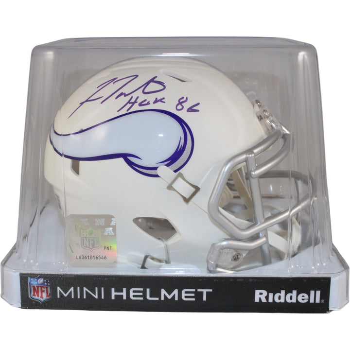 Fran Tarkenton Autographed Minnesota Vikings Alt 24 Mini Helmet Beckett 50841