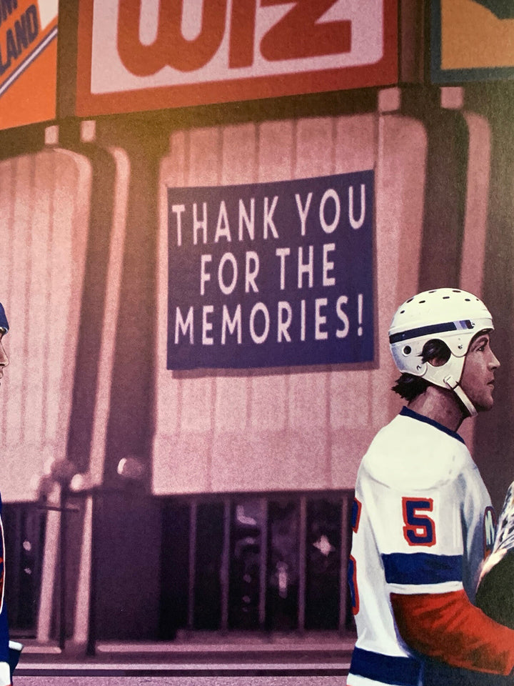 NY Islanders Nassau Coliseum Stanley Cup Litho Photo Framed Trottier Mike Bossy
