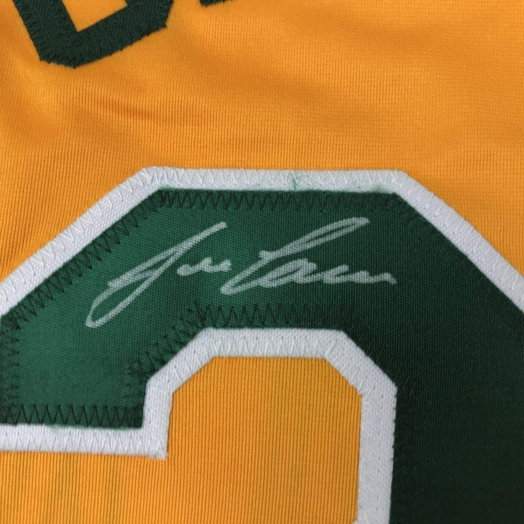 FRAMED Signed JOSE CANSECO 35x39 Oakland Yellow Jersey JSA COA Auto