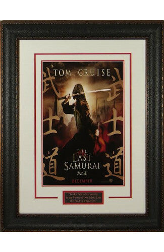 The Last Samurai 22X30 Masterprint Poster - Premium Leather Framing w/Tom Cruise