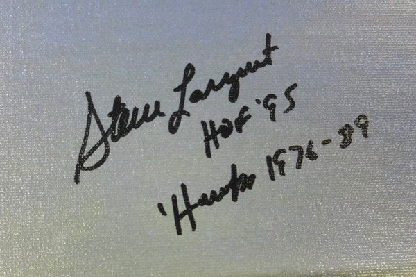 Steve Largent Signed 20x24 Canvas Seahawks "HOF 95 & Hawks 1976-89" #/80 PSA/DNA