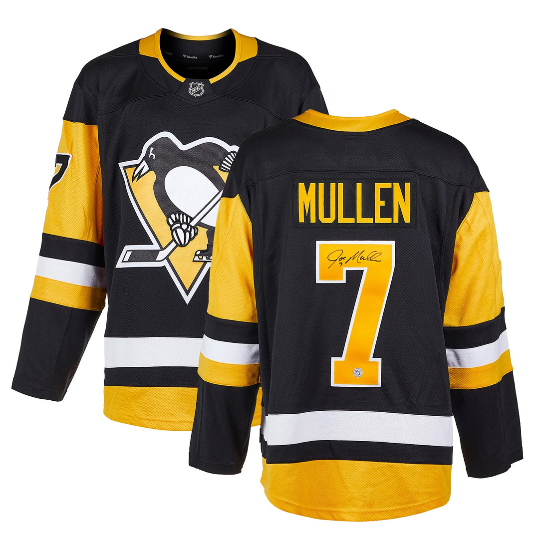 Joe Mullen Autographed Pittsburgh Penguins Fanatics Breakaway Jersey