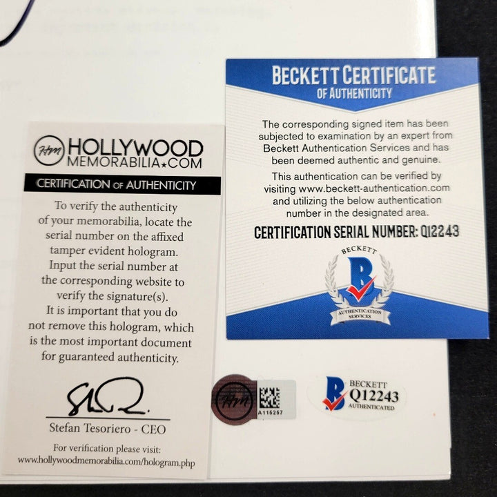 Daniel Bruhl signed Rush Full Movie Script Autograph (A) ~ Beckett BAS COA