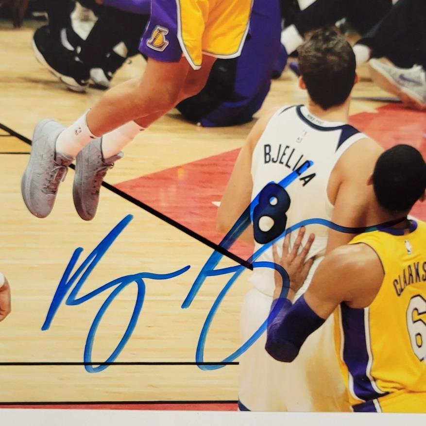 Kyle Kuzma signed Los Angeles Lakers 8x10 Photo autograph ~ Beckett BAS Witness