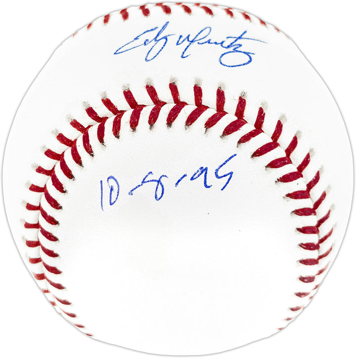 Edgar Martinez Signed MLB Baseball Mariners "The Double 10-9-95" Beckett Wit